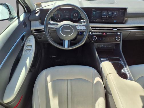 Serenity White 2025 Hyundai SONATA Hybrid SE