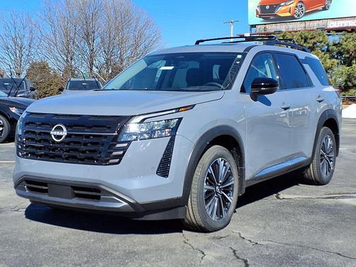 Boulder Gray Pearl 2026 Nissan Pathfinder Platinum