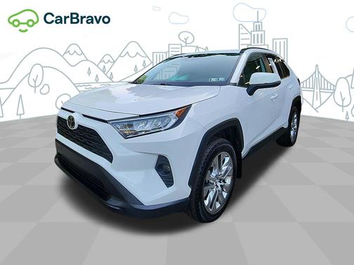 Super White 2020 Toyota RAV4 XLE Premium