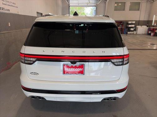 Pristine White Metallic Tri-Coat 2025 Lincoln Aviator Reserve AWD