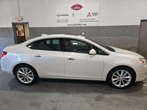 White Diamond Clearcoat 2015 Buick Verano Leather Group