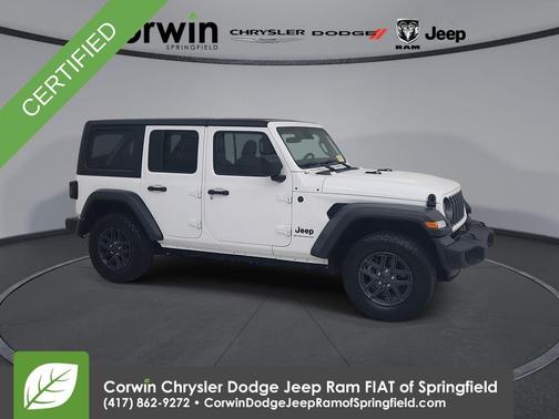 Bright White Clearcoat 2025 Jeep Wrangler Sport