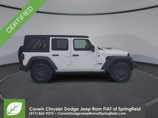 Bright White Clearcoat 2025 Jeep Wrangler Sport