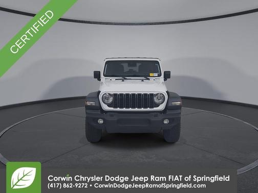 Bright White Clearcoat 2025 Jeep Wrangler Sport