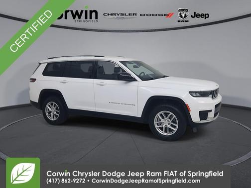 Bright White Clearcoat 2023 Jeep Grand Cherokee L Laredo