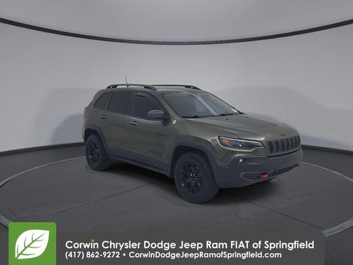 Olive Green Pearlcoat 2021 Jeep Cherokee Trailhawk