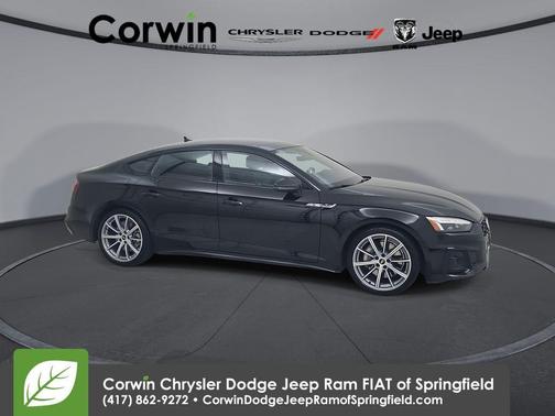 Mythos Black Metallic 2025 Audi A5 Sportback 45 S line quattro Premium