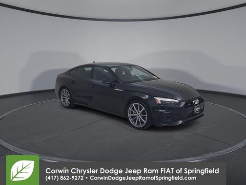 Mythos Black Metallic 2025 Audi A5 Sportback 45 S line quattro Premium