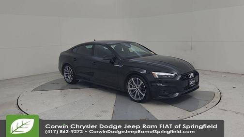 Mythos Black Metallic 2025 Audi A5 Sportback 45 S line quattro Premium