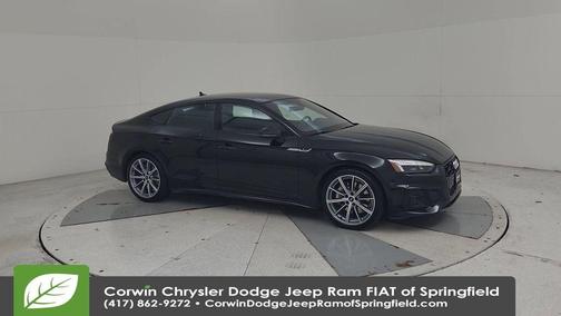 Mythos Black Metallic 2025 Audi A5 Sportback 45 S line quattro Premium