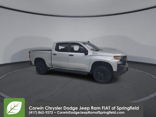 Silver Ice Metallic 2021 Chevrolet Silverado 1500 Custom Trail Boss