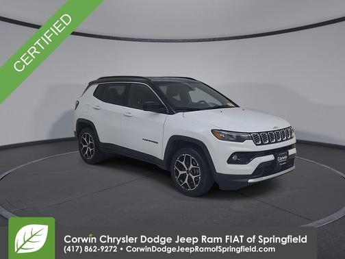 Bright White Clearcoat 2025 Jeep Compass Limited