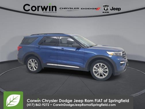 Atlas Blue Metallic 2022 Ford Explorer XLT