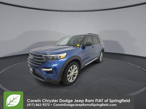 Atlas Blue Metallic 2022 Ford Explorer XLT
