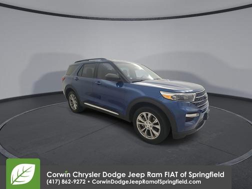 Atlas Blue Metallic 2022 Ford Explorer XLT