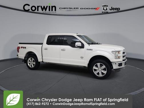 White Platinum Clearcoat Metallic 2015 Ford F-150 King Ranch
