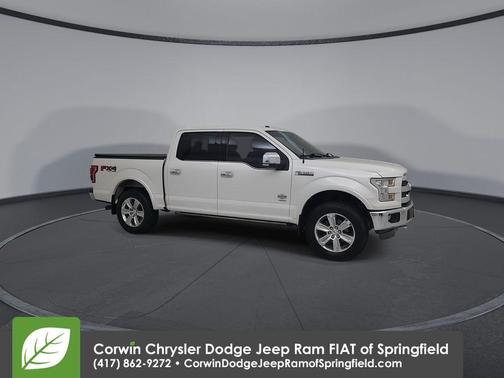 White Platinum Clearcoat Metallic 2015 Ford F-150 King Ranch