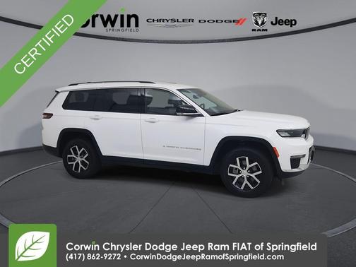 Bright White Clearcoat 2023 Jeep Grand Cherokee L Limited