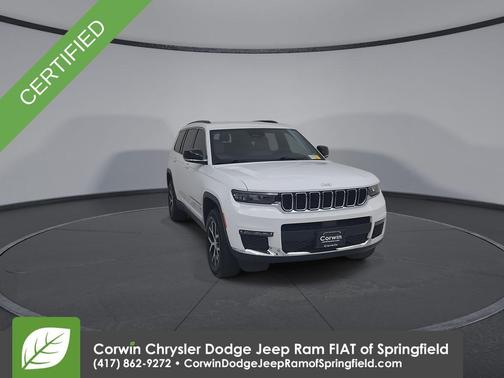 Bright White Clearcoat 2025 Jeep Grand Cherokee L Limited