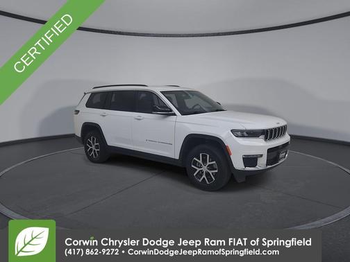 Bright White Clearcoat 2025 Jeep Grand Cherokee L Limited