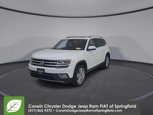 Pure White 2018 Volkswagen Atlas 3.6L SEL Premium
