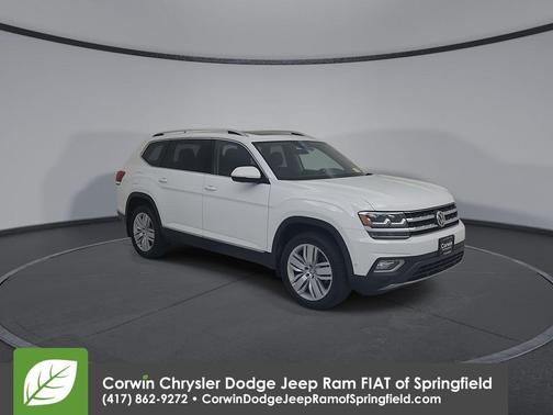 Pure White 2018 Volkswagen Atlas 3.6L SEL Premium