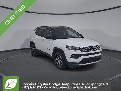 Bright White Clearcoat 2025 Jeep Compass Limited
