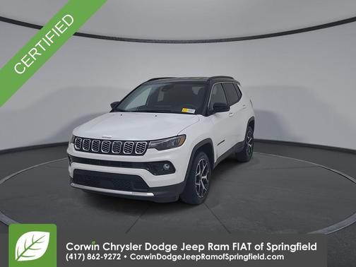 Bright White Clearcoat 2025 Jeep Compass Limited