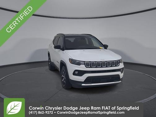 Bright White Clearcoat 2025 Jeep Compass Limited