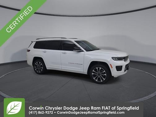 Bright White Clearcoat 2023 Jeep Grand Cherokee L Overland