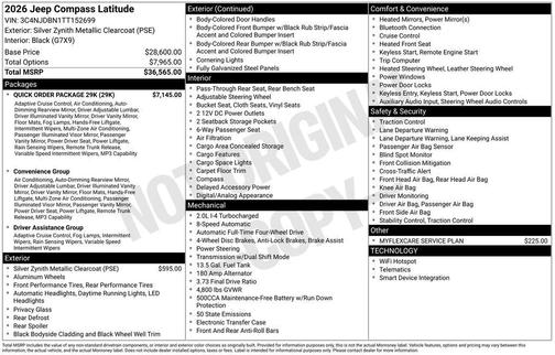 2026 Jeep Compass Latitude
