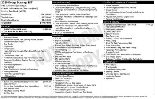 2020 Dodge Durango R/T