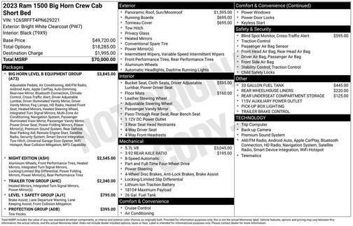 Bright White Clearcoat 2023 RAM 1500 Big Horn/Lone Star