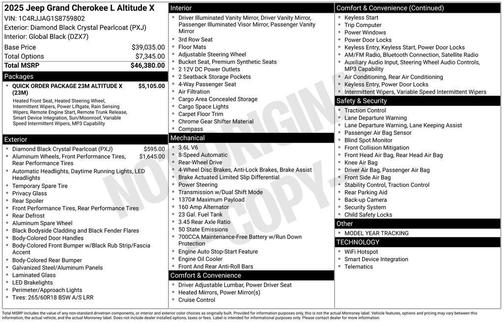 2025 Jeep Grand Cherokee L Laredo