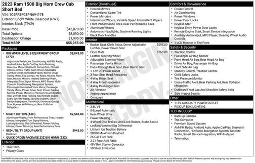 2023 RAM 1500 Big Horn/Lone Star