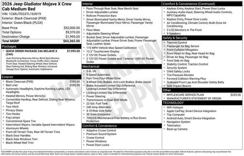 2026 Jeep Gladiator Mojave
