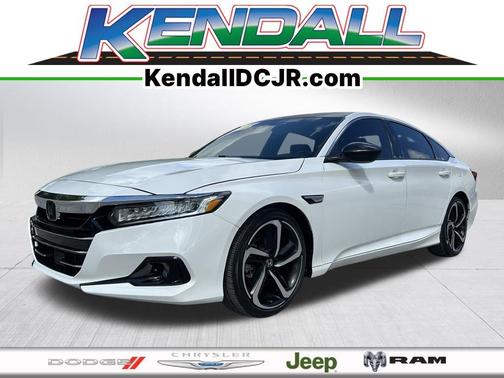 White 2022 Honda Accord Sport