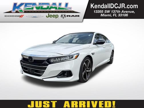 White 2022 Honda Accord Sport