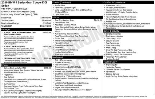 2019 BMW 430 Gran Coupe i