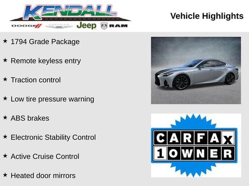 2024 Lexus IS 350 F Sport