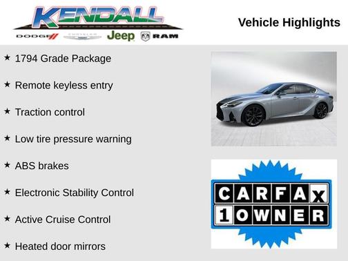 2024 Lexus IS 350 F Sport