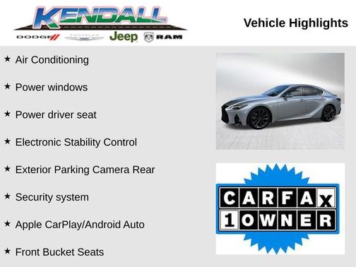 2024 Lexus IS 350 IS 350 F SPORT