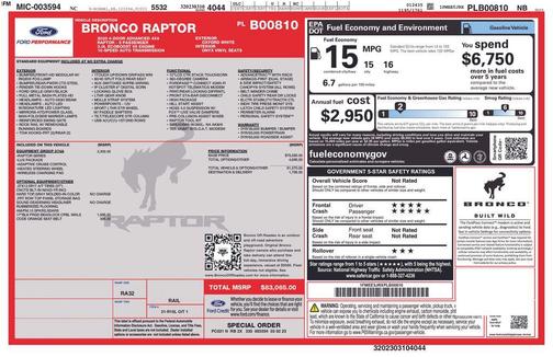 2023 Ford Bronco Raptor