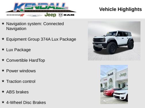 Oxford White 2023 Ford Bronco Raptor