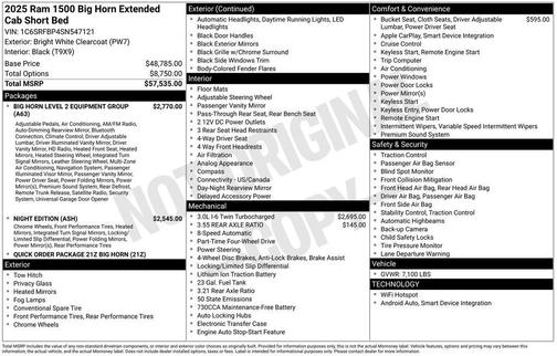 2025 RAM 1500 Big Horn/Lone Star