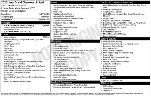 2025 Jeep Grand Cherokee Limited