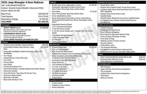 2026 Jeep Wrangler Rubicon