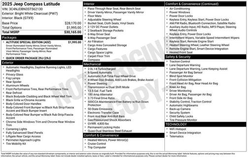 2025 Jeep Compass Latitude