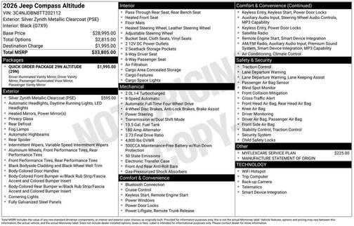 2026 Jeep Compass Latitude