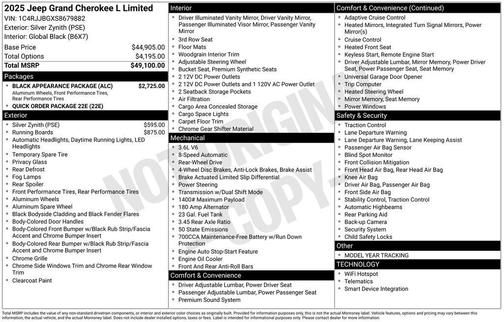 2025 Jeep Grand Cherokee L Limited
